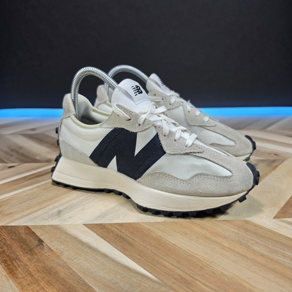 New Balance 327 Women's 6.5 Sea Salt White Black WS327FE Sneakers Shoes Trainer